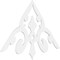Ekena Millwork Pitch Whitman Architectural Grade PVC Gable Pediment, 60"W x 35"H x 1"P (14/12) GPP060X035X100WHI - alternate 1